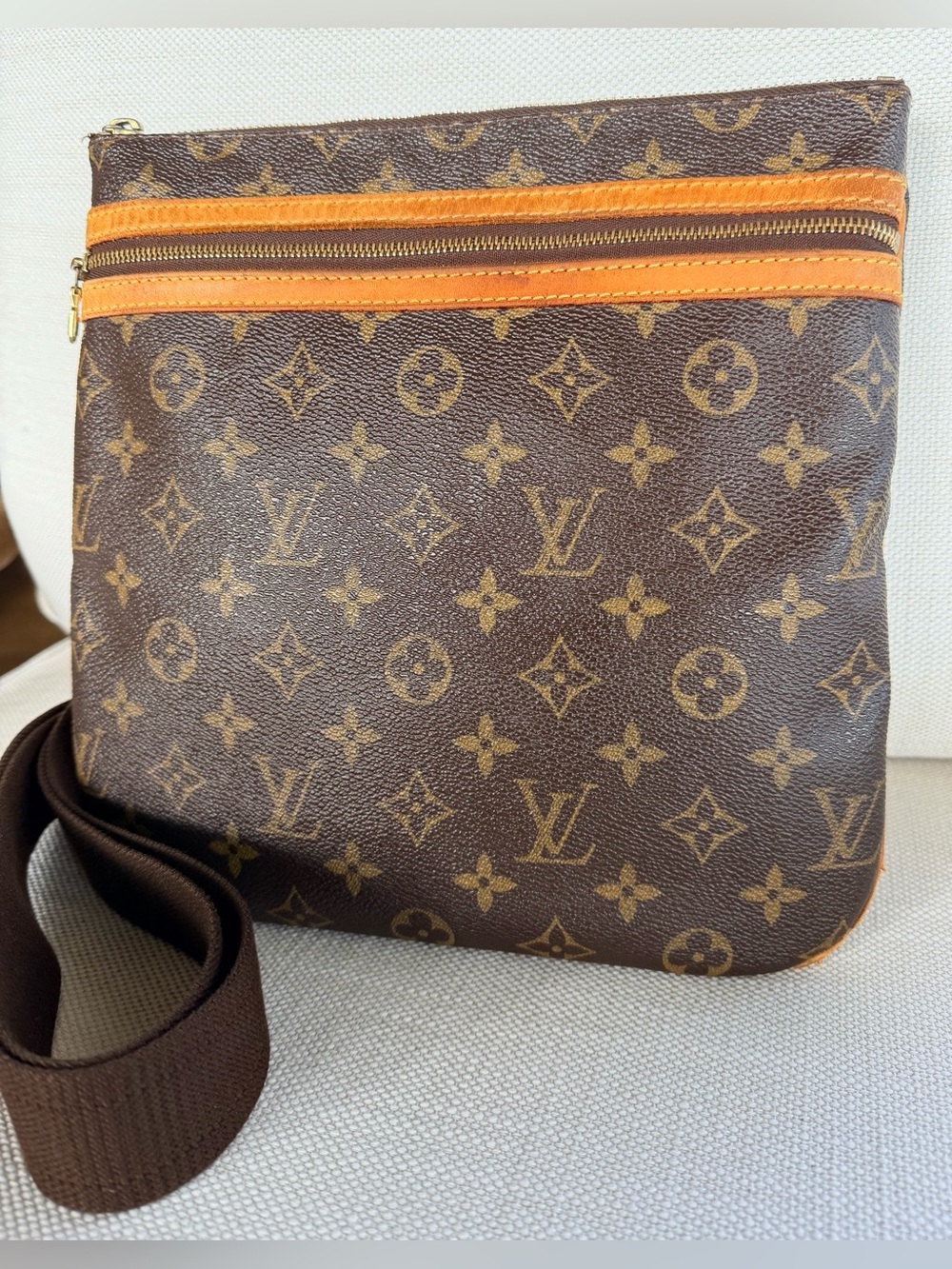 LOUIS VUITTON Monogram Pochette Bosphore Unisex Crossbody Messenger Bag France